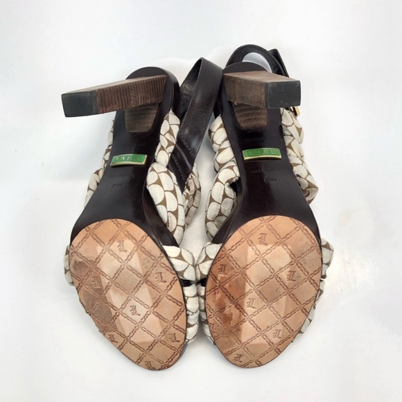 L.A.M.B. Tamika Strappy Fabric Sandals - Picture 5 of 7